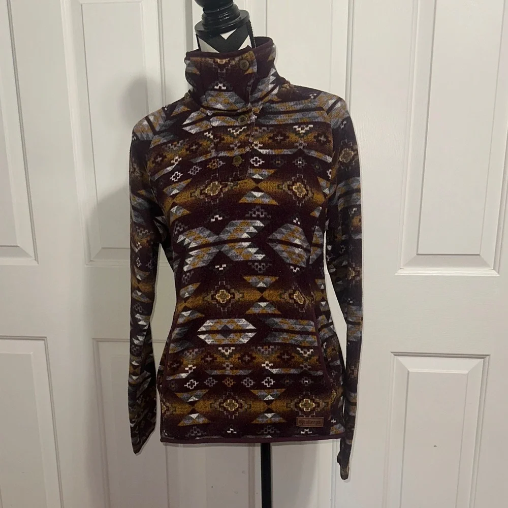 Sherpa Adventure Gear Aztec Patterned Pullover Sweater
